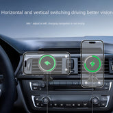 Chargeur magnétique pour téléphone de voiture 15 W, norme Qi2-MPP, alliage d'aluminium