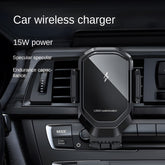 Support de téléphone pour chargeur sans fil de voiture, support de navigation pour voiture avec chargement sans fil