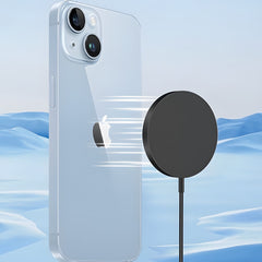 Mini 15W Magnetic Car Phone Mount Charger, Qi2-MPP Standard, Aluminum Alloy