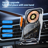 Support de chargement sans fil rapide transparent pour voiture 15 W