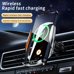 15W Magnetic Fast Wireless Car Charger Phone Mount with Auto Sensin