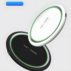 Minimalist Round Wireless Phone Charger, Qi-Standard Compatible for Phone Charging