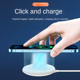 Chargeur magnétique sans fil minimaliste, compatible avec la norme Qi pour le chargement des téléphones