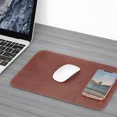 Tapis de souris pliable avec chargement sans fil, compatible avec la norme Qi pour téléphones à chargement sans fil