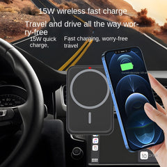 Magnetic Car Wireless Charger Phone Mount, Car Navigation Holder with Wireless Charging