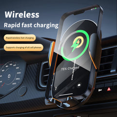 15W Magnetic Car Mount Wireless Charger, Automatic Clasp and Release