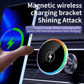 Support de téléphone magnétique sans fil pour voiture, mini et coloré, 15 W