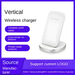 Minimalist Vertical Desktop Wireless Charger with Phone Stand Function, Wireless Charging for Phones