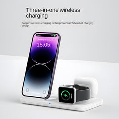 3-in-1 Foldable Desktop Wireless Charger, Wireless Charging for Phones/Watches/Earbuds