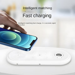 3-in-1 Desktop Vertical Wireless Charger, Wireless Charging for Phones/Watches/Earbuds