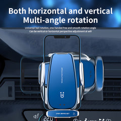 Multifunctional 15W Magnetic Wireless Car Charger Mount - Automatic Clamping
