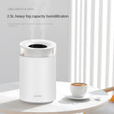 Humidificateur d'air ultrasonique à double buse de grande capacité de 2 500 ml - Silencieux pour l'intérieur, la voiture et le bureau - Diffuseur d'huiles essentielles d'aromathérapie USB