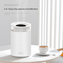 2500mL Large Capacity Dual Nozzle Ultrasonic Cool Mist Air Humidifier - Silent for Indoor, Car, Office Use - USB Aromatherapy Essential Oil Diffuser