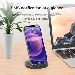 Minimalist Vertical Desktop Wireless Charger with Phone Stand Function, Wireless Charging for Phones