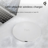 Chargeur sans fil rond minimaliste pour téléphone