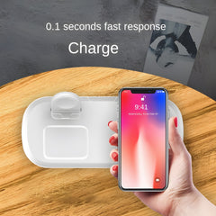 3-in-1 Desktop Vertical Wireless Charger, Wireless Charging for Phones/Watches/Earbuds