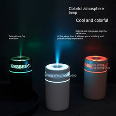 250ML Ultrasonic Cool Mist Air Humidifier, Quiet for Indoor, Vehicle, and Office Use with USB Aromatherapy Essential Oil Diffuser and Ambient Night Light