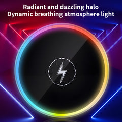 15W Colorful Mini Magnetic Fast Wireless Car Charger Phone Mount