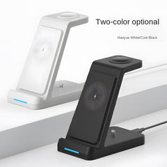 3-in-1 Magnetic Desktop Wireless Charger, Aluminum Alloy + Acrylic Material