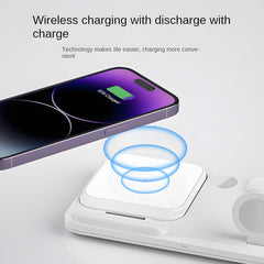 3-in-1 Foldable Desktop Wireless Charger, Wireless Charging for Phones/Watches/Earbuds