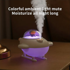 Space Astronaut Ultrasonic Cool Mist Humidifier with USB Multicolor Ambient Night Light, Essential Oil Diffuser