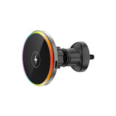 15W Colorful Mini Magnetic Fast Wireless Car Charger Phone Mount