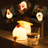 Nouvelle lampe mignonne en forme de canard joyeux, douce et changeante de couleur, idéale comme veilleuse de chambre d'enfant ou comme compagnon de chevet - Cadeau idéal pour les amoureux ou les amis