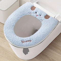 Lambswool thickened universal toilet seat cover