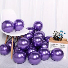 52pcs Pink And Purple Balloons: 30.48 cm Confetti Balloons, Metallic Purple And Pink Latex Balloons, Perfect for Girls Birthday, Shower, Wedding, Princess Party Decorations, Halloween Decorations, Christmas Decorations