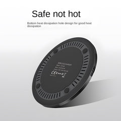 Minimalist Round Desktop Wireless Charger, Qi-Standard Compatible for Phone Charging