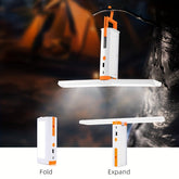 Lampe d'extérieur pliable multifonctionnelle 2400 mAh : la lanterne de camping idéale pour l'éclairage extérieur de Noël