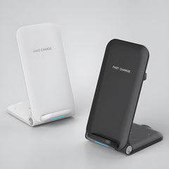 3-in-1 Foldable Desktop Wireless Charger, Simultaneous Wireless Charging for Phones