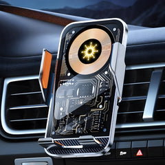 15W Transparent Fast Wireless Charging Car Mount