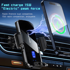 66W Magnetic Super Fastne Mount wi Charge Wireless Car Charger Photh Sensor Operation