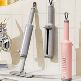 Ensemble 2 en 1 mini balai plat rotatif mains libres et brosse de nettoyage : kit d'outils de nettoyage à sec et humide polyvalent pour la maison