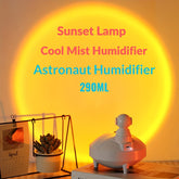 L'humidificateur portable ultime à brume fraîche de 290 ml avec lampe coucher de soleil et design astronaute