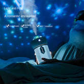 Humidificateur d'air ultrasonique portable sans fil 2000 mAh à brume fraîche - Projecteur 3 en 1, veilleuse et humidificateur - Silencieux pour l'intérieur, la voiture et le bureau - Diffuseur d'huiles essentielles d'aromathérapie USB