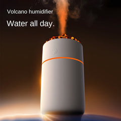 230ML Volcano Ultrasonic Cool Mist Air Humidifier, Quiet for Indoor, Vehicle, and Office Use with USB Aromatherapy Essential Oil Diffuser and Ambient Night Light