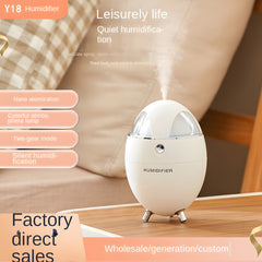 260ML Eggshell Colorful Night Light Ultrasonic Cool Mist Air Humidifier - Silent for Indoor, Car, Office Use - USB Aromatherapy Essential Oil Diffuser