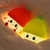 Adorable mini veilleuse fraise 1200 mAh – Lampe de bureau et de lecture à monter soi-même ; éclairage d'ambiance ; décoration créative pour chambre et bureau