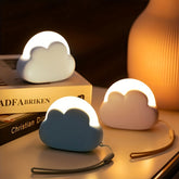 Décoration de bureau et veilleuse nuage à LED - Lampe de chambre polyvalente et lampe de camping extérieure avec éclairage froid et chaud réglable à quatre niveaux