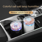 Humidificateur d'air ultrasonique portable sans fil 1200 mAh, silencieux, pour l'intérieur, le véhicule et le bureau, avec diffuseur d'huiles essentielles d'aromathérapie USB et veilleuse d'ambiance.