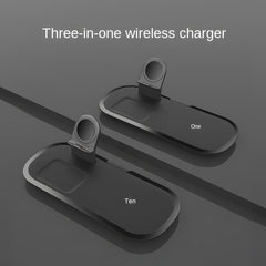 3-in-1 Desktop Vertical Wireless Charger, Wireless Charging for Phones/Watches/Earbuds