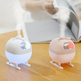 Humidificateur d'air ultrasonique à brume fraîche avec design hélicoptère et veilleuse d'ambiance USB multicolore - Le mini et petit humidificateur domestique idéal pour les chambres