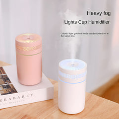 250ML Ultrasonic Cool Mist Air Humidifier, Quiet for Indoor, Vehicle, and Office Use with USB Aromatherapy Essential Oil Diffuser and Ambient Night Light
