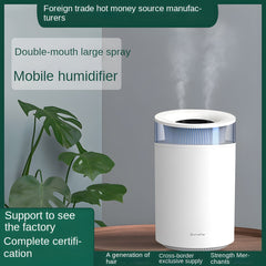 2500mL Large Capacity Dual Nozzle Ultrasonic Cool Mist Air Humidifier - Silent for Indoor, Car, Office Use - USB Aromatherapy Essential Oil Diffuser
