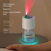 Humidificateur d'air ultrasonique à brume fraîche et diffuseur d'huiles essentielles 280 ml avec veilleuse USB, silencieux pour chambre, véhicule et bureau