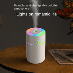 230ML Volcano Ultrasonic Cool Mist Air Humidifier, Quiet for Indoor, Vehicle, and Office Use with USB Aromatherapy Essential Oil Diffuser and Ambient Night Light