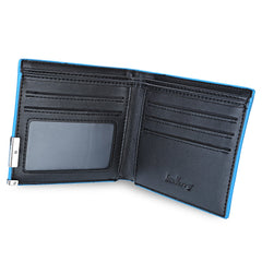 Cartera corta Baellerry Trendy Pure Color para hombre, con foto y dinero en efectivo