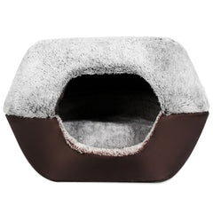 Soft Washable Pet Dog Cat Bed Ger House Nest with Removable Cushion
